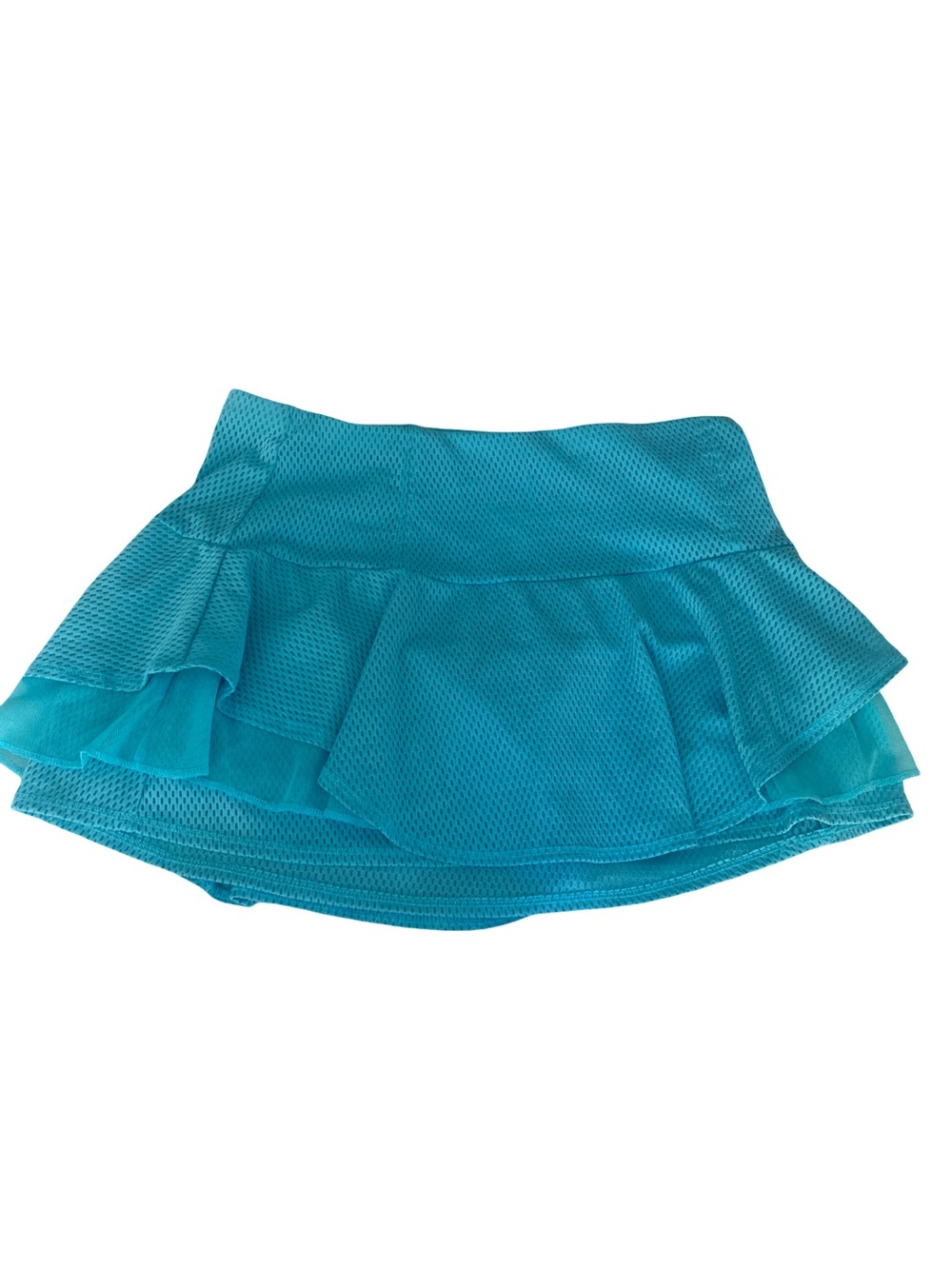 Lucky in Love Turquoise Layered Ruffle Skort -M